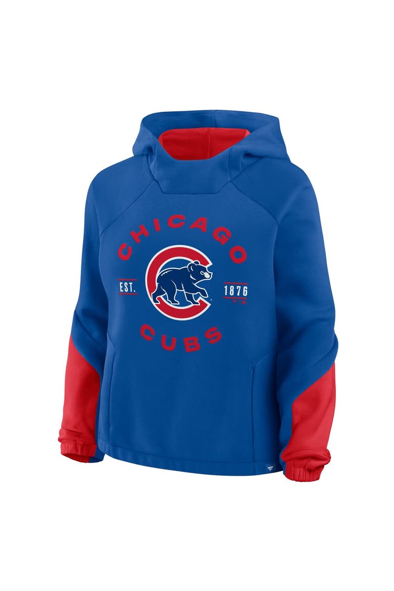 Women's Fanatics Royal Chicago Cubs Oversized Time to Win Pullover Hoodie, Alternate, color, Royal
