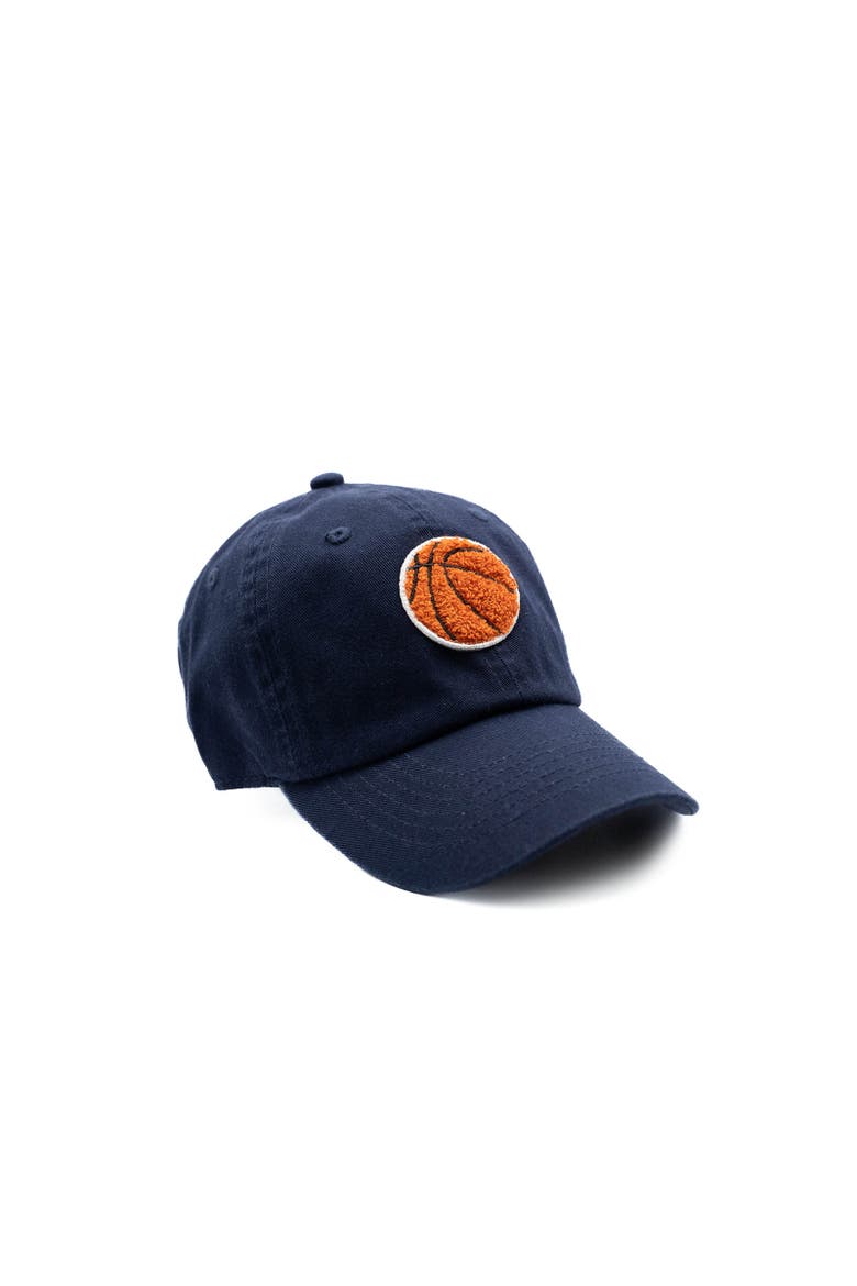 Terry Basketball Baseball Hat - Adult, Alternate, color, Navy