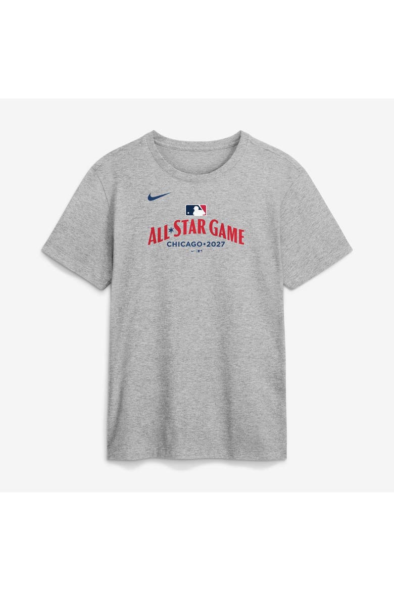Men's Nike Heather Gray 2027 MLB All-Star Game Wordmark T-Shirt, Main, color, Heather Gray