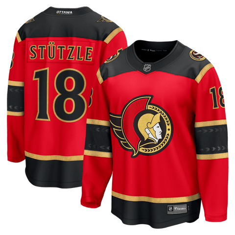 Men's Fanatics Tim Stutzle Red Ottawa Senators Alternate Breakaway Jersey
