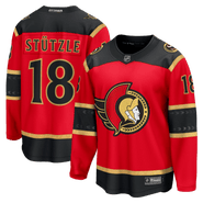 FANATICS Men's Fanatics Tim Stutzle Red Ottawa Senators Alternate Breakaway Jersey
