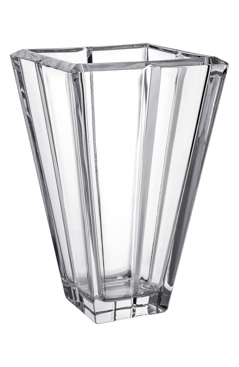 Orrefors Plaza Leaded Crystal Vase, Main, color, 