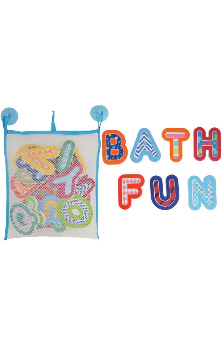 Buddy & Barney Bath Time Stickers, Alphabet, 26 Foam A to Z Letter Pieces, Kids 3+, Alternate, color, Multicolored