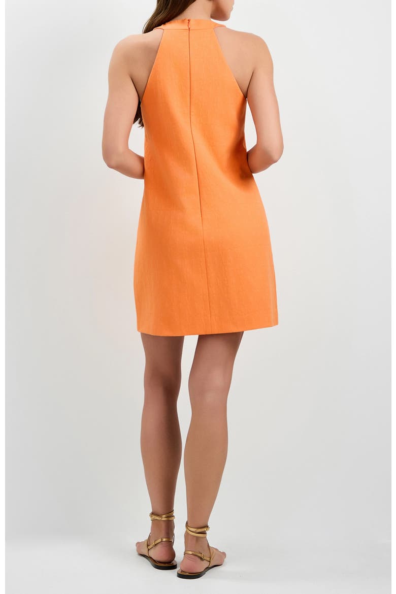 Cappuccia Lace-Up Mini Dress, Alternate, color, Aulenti Orange