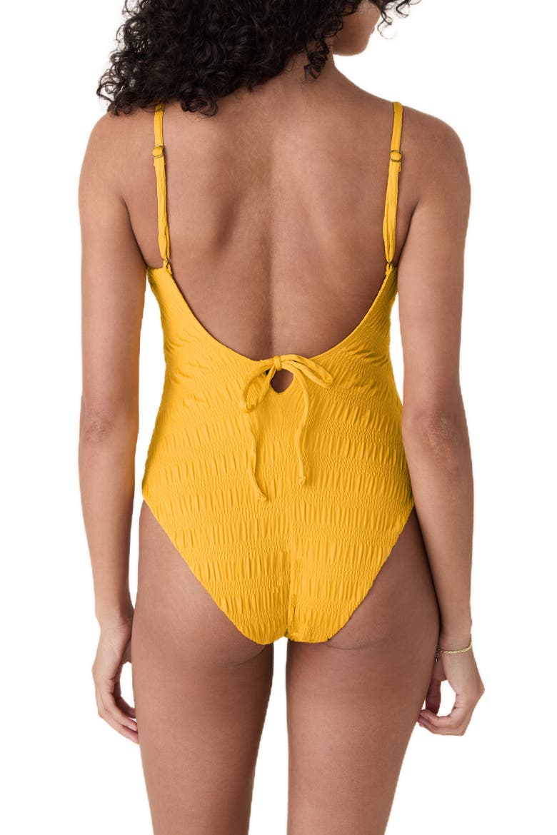 Lucaya Smocked One-Piece Swimsuit, Alternate, color, SUNSTRUCK