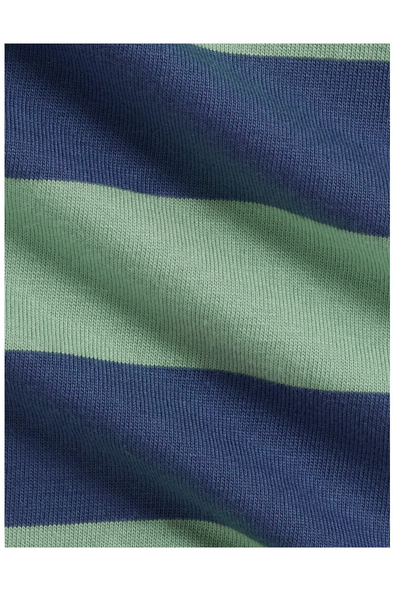 Cotton Jersey Polo Shortalls, Alternate, color, FADED MINT/ OLD ROYAL