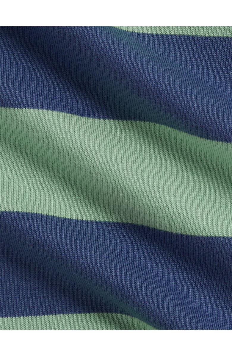 Ralph Lauren Cotton Jersey Polo Shortalls, Alternate, color, Faded Mint/ Old Royal