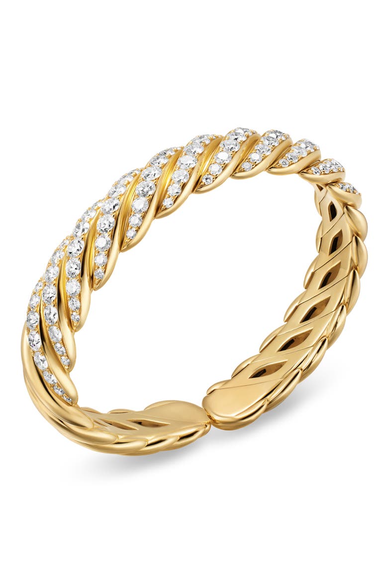 Sculpted Cable Flex Bracelet, Alternate, color, GOLD