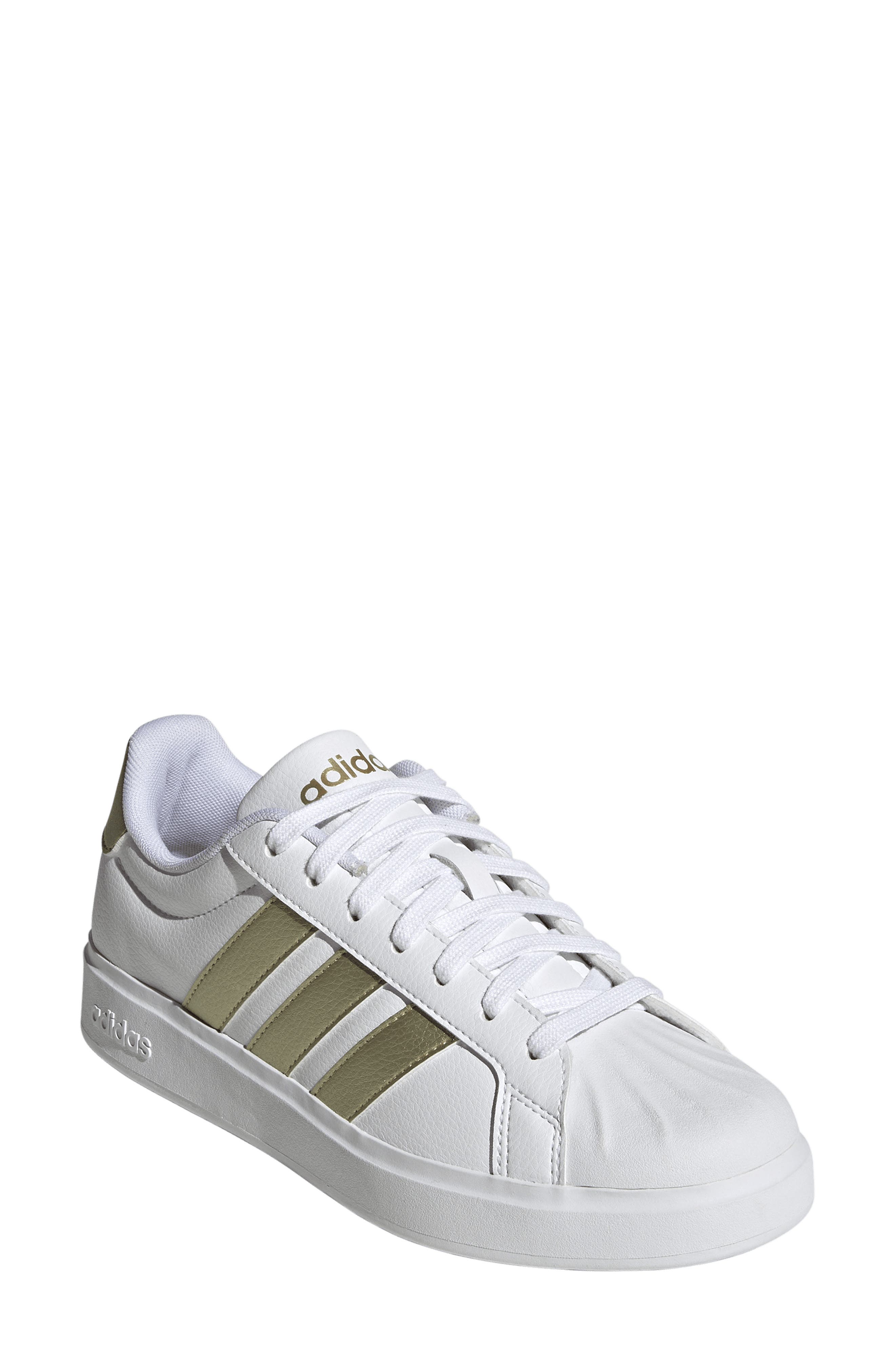 adidas Streettalk Sneaker, Main, color, White/ Gold Met./ White