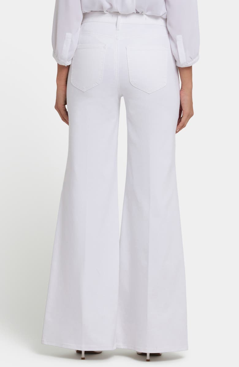 NYDJ Mia Palazzo High Waist Flare Jeans, Alternate, color, Optic White