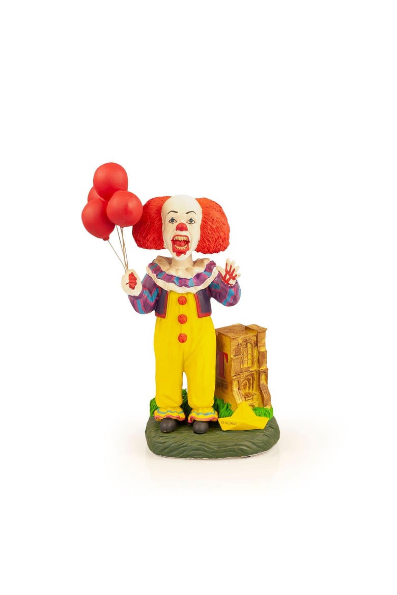 OFFICIAL Pennywise Bobble Head | Exclusive IT Collectible | 8" Resin Figure, Main, color, Red/White