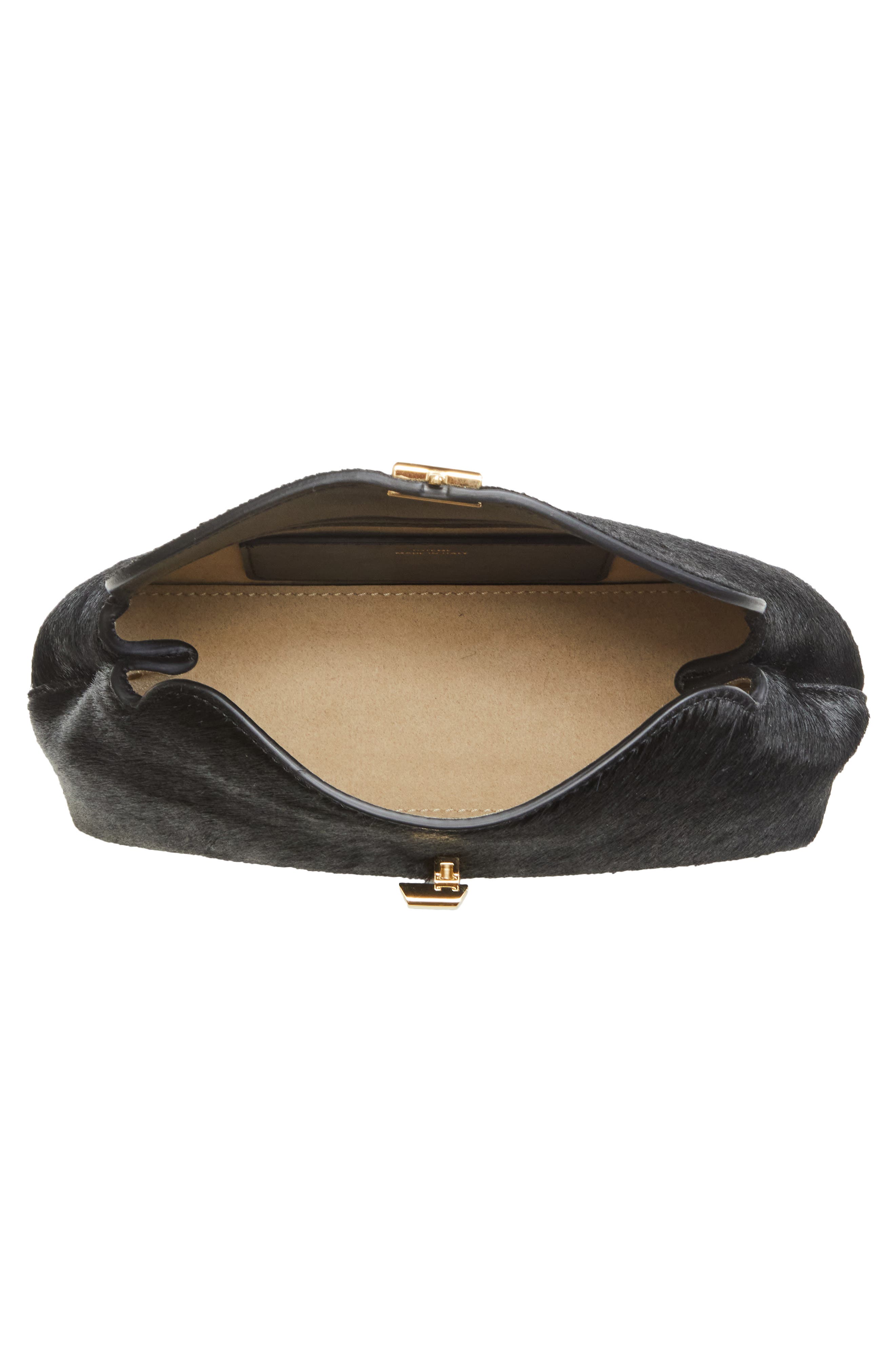 TOTEME Mini T-Lock Clutch Bag, Alternate, color, Black