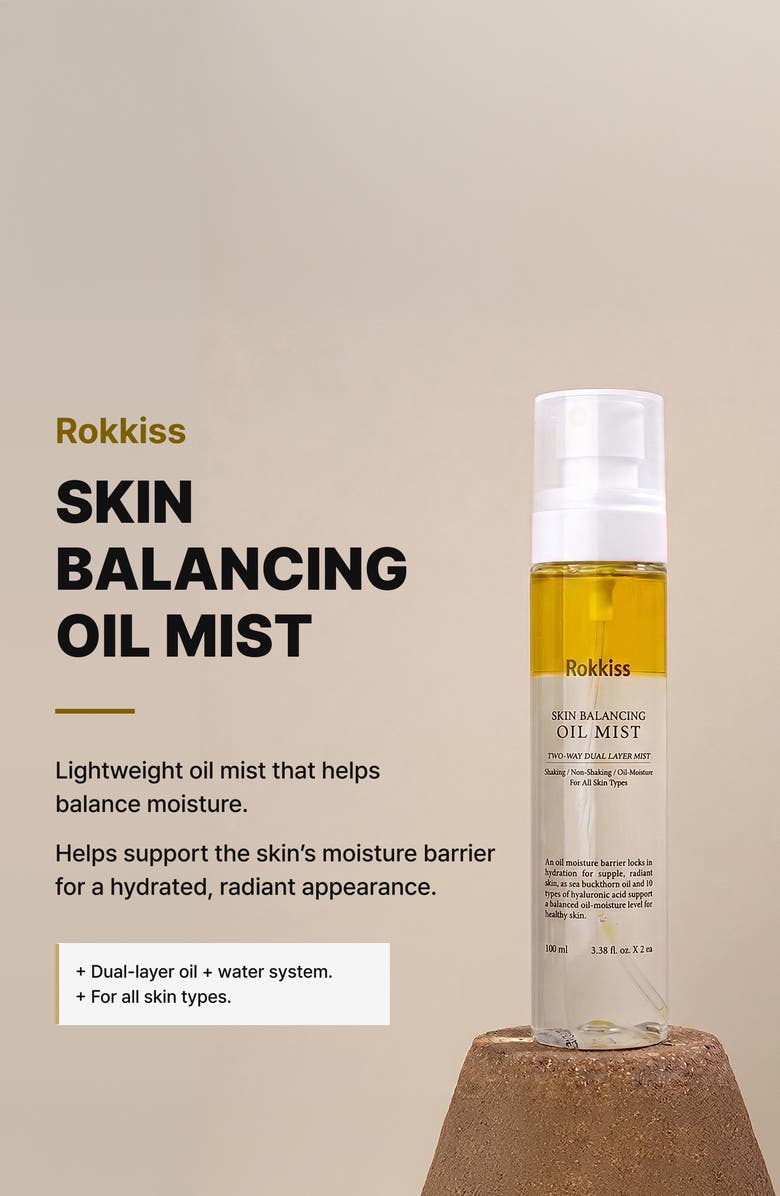 ROKKISS Skin Balancing Oil Mist Duo, Alternate, color, 