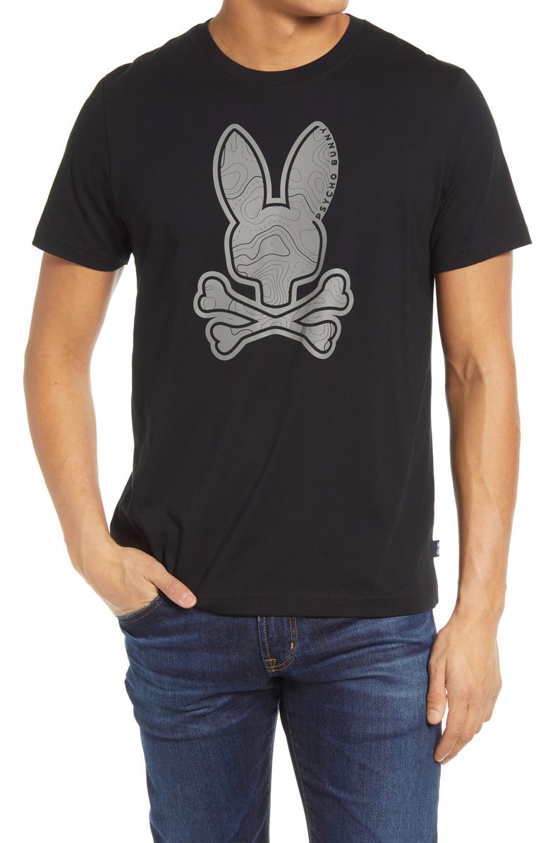 Psycho Bunny Men's Dixon Cotton Graphic Tee, Main, color, 