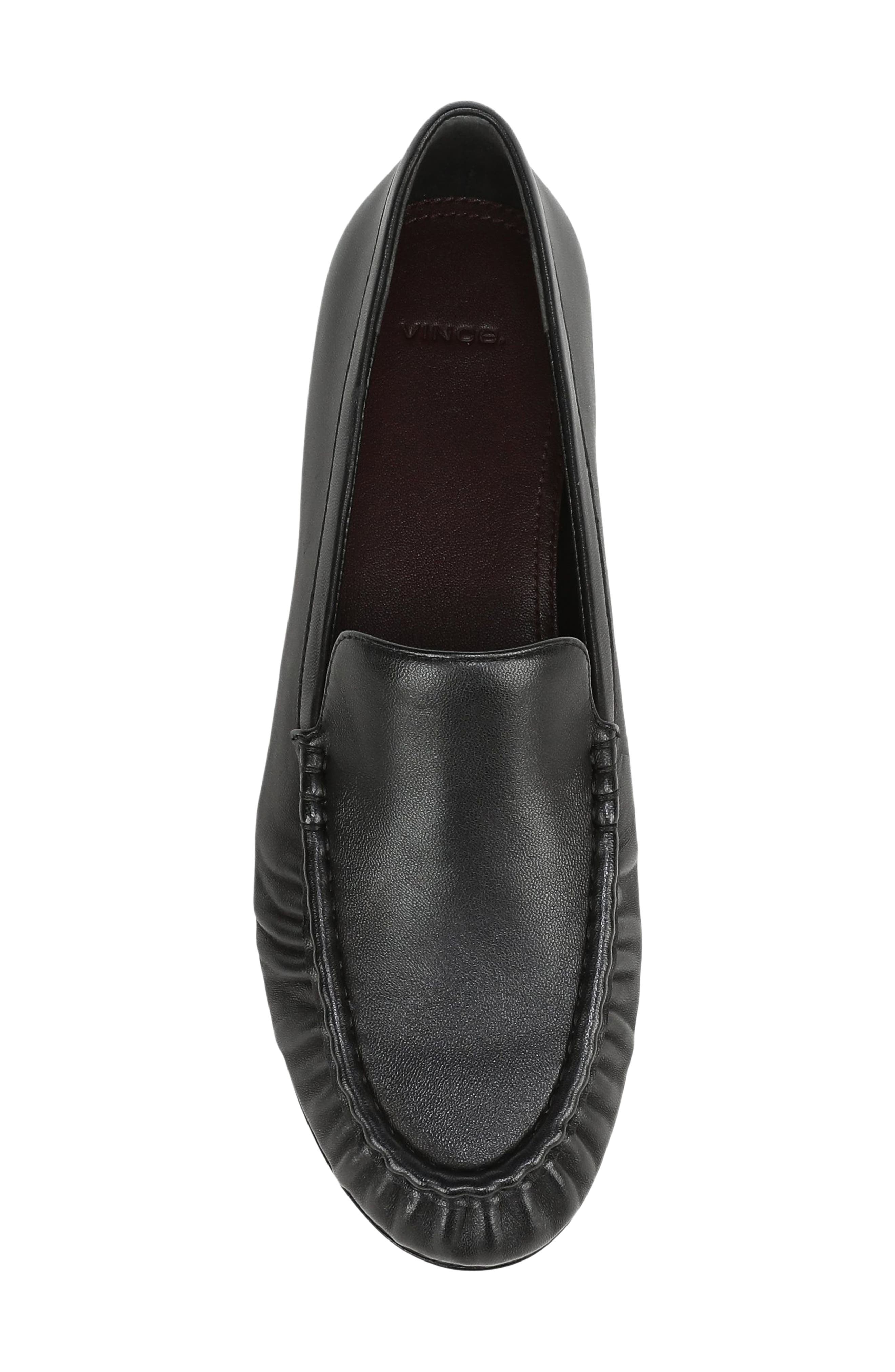 Tristan Moc Toe Loafer, Alternate, color, BLACK
