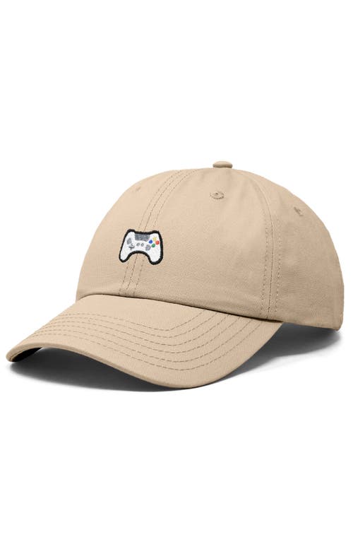 Dalix Game Controller Embroidered Hat In Khaki