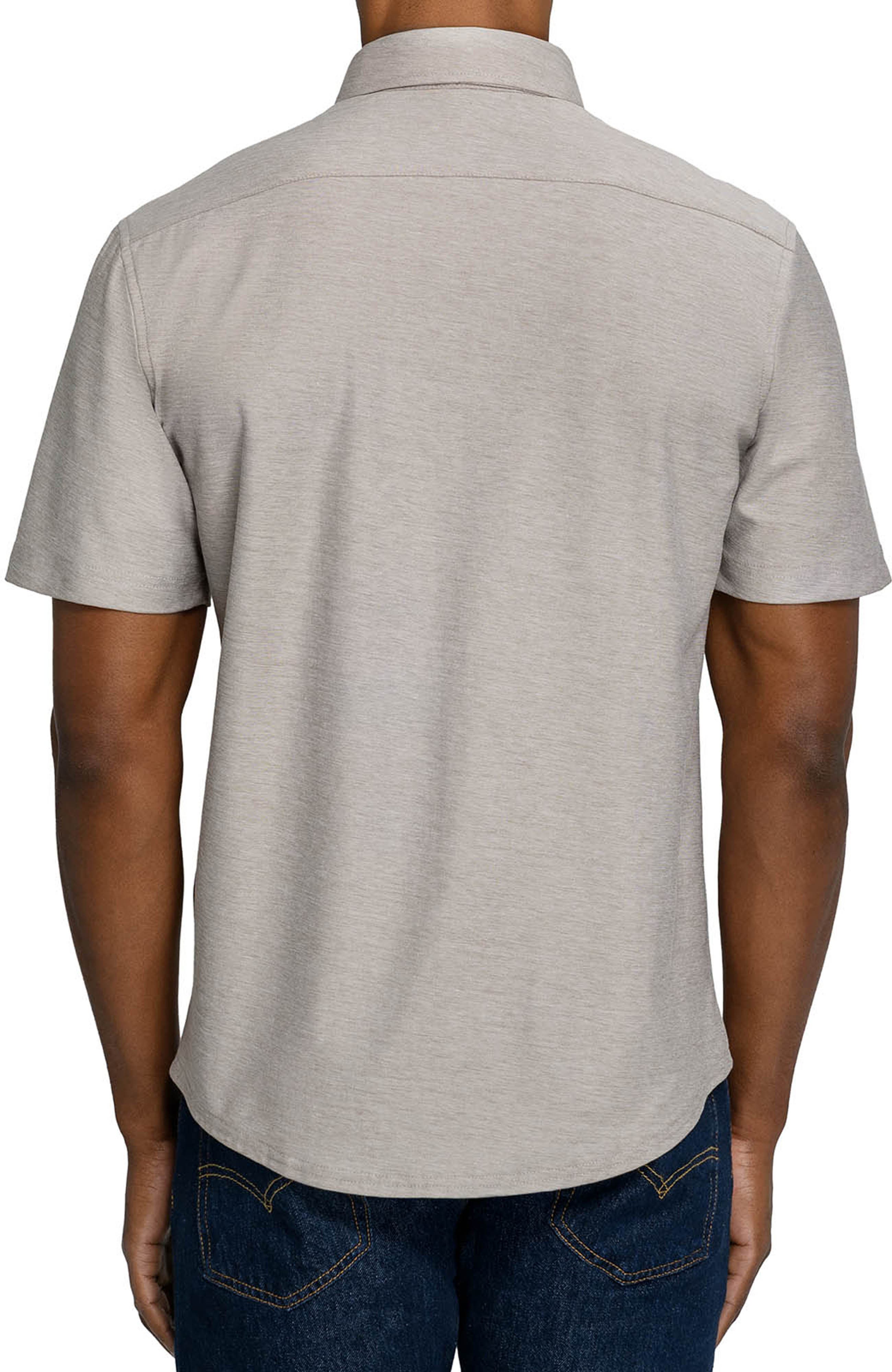 Brooklyn Brigade Solid Mapleton Luxe Cross Dyed Short Sleeve Shirt (Men ...