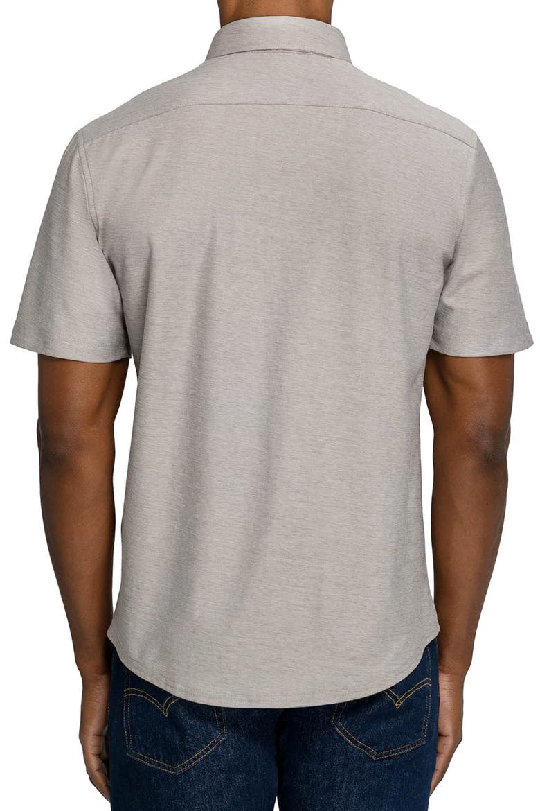 Solid Mapleton Luxe Cross Dyed Short Sleeve Shirt, Alternate, color, TAN