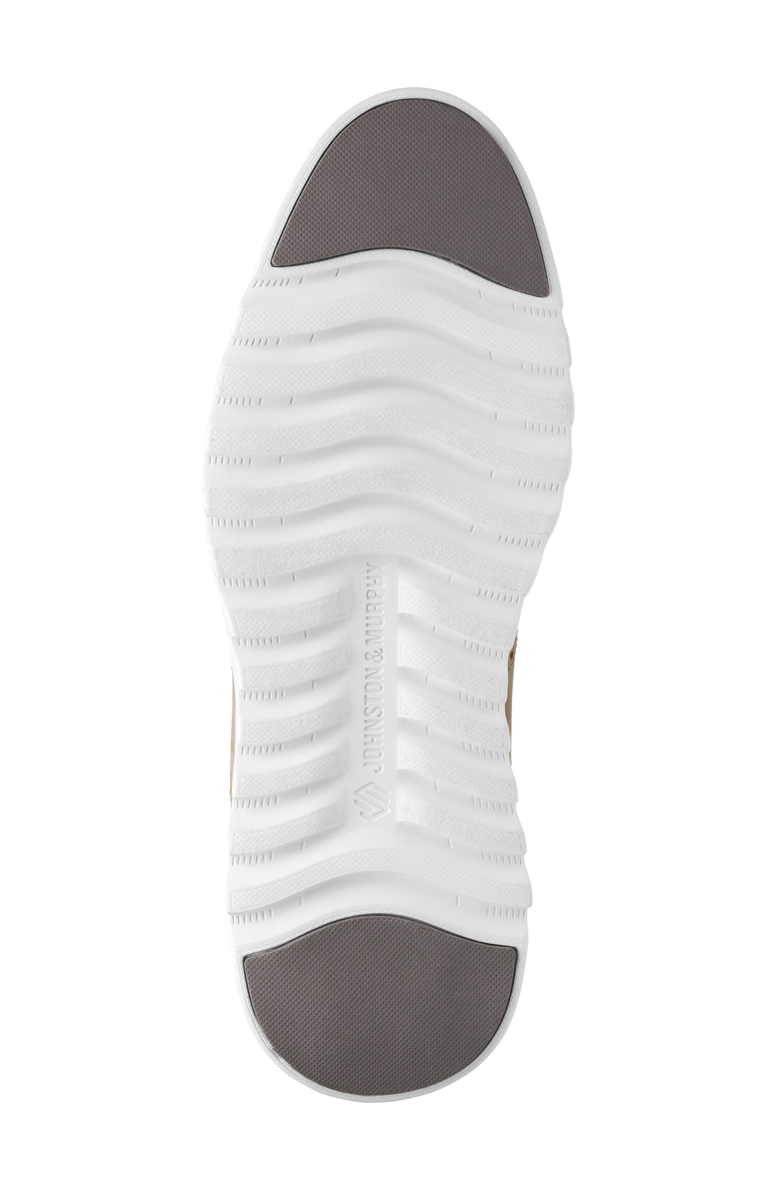 Johnston & Murphy Braxton Knit Saddle Shoe, Alternate, color, Beige Knit/ Nubuck