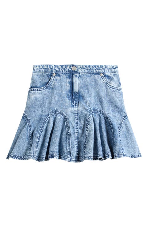 Kids' Denim Godet Skirt (Little Kid & Big Kid)