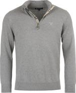 Barbour Cotton Half Zip Sweater