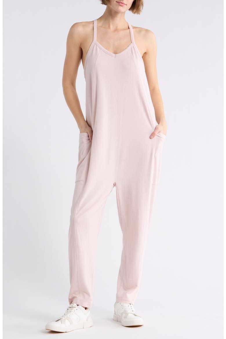 Change of Heart Jumpsuit, Main, color, PINK HUSH HEATHER