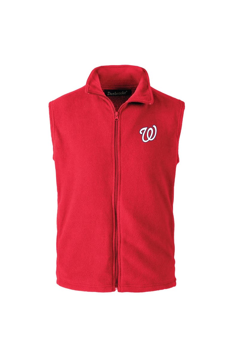 DUNBROOKE Men's Dunbrooke Red Washington Nationals Full-Zip Vest, Alternate, color, Red
