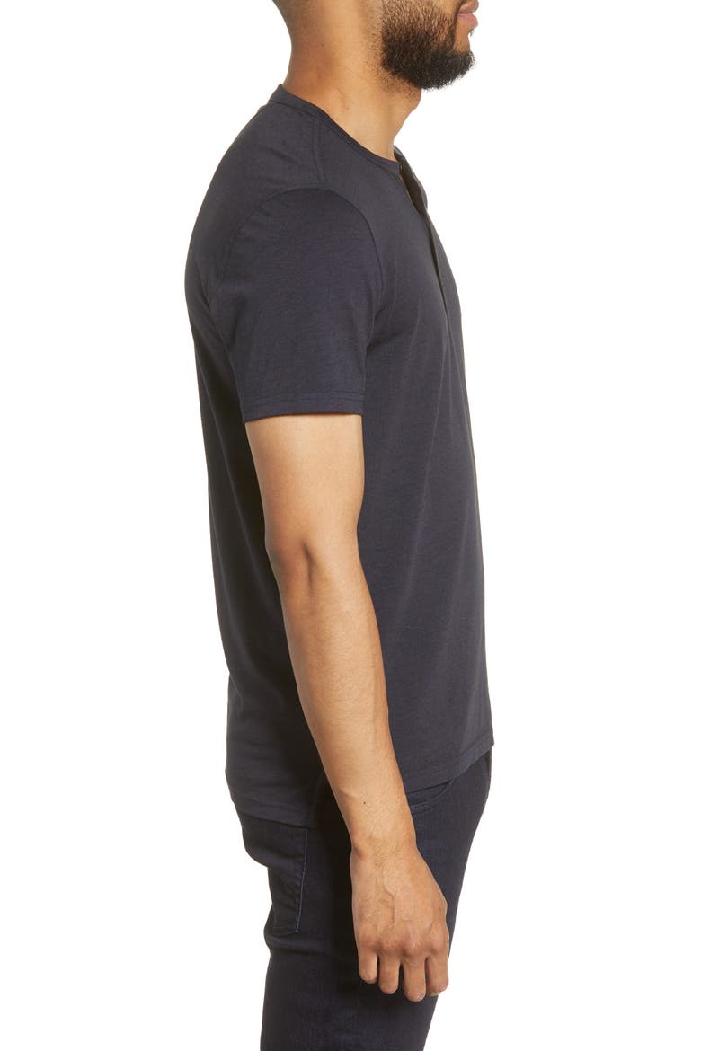 Regular Fit Henley T-Shirt, Alternate, color, NAVY
