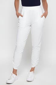 Coolibar Women's Ruche Pants, UPF 50+ Sun Protection, Cafe