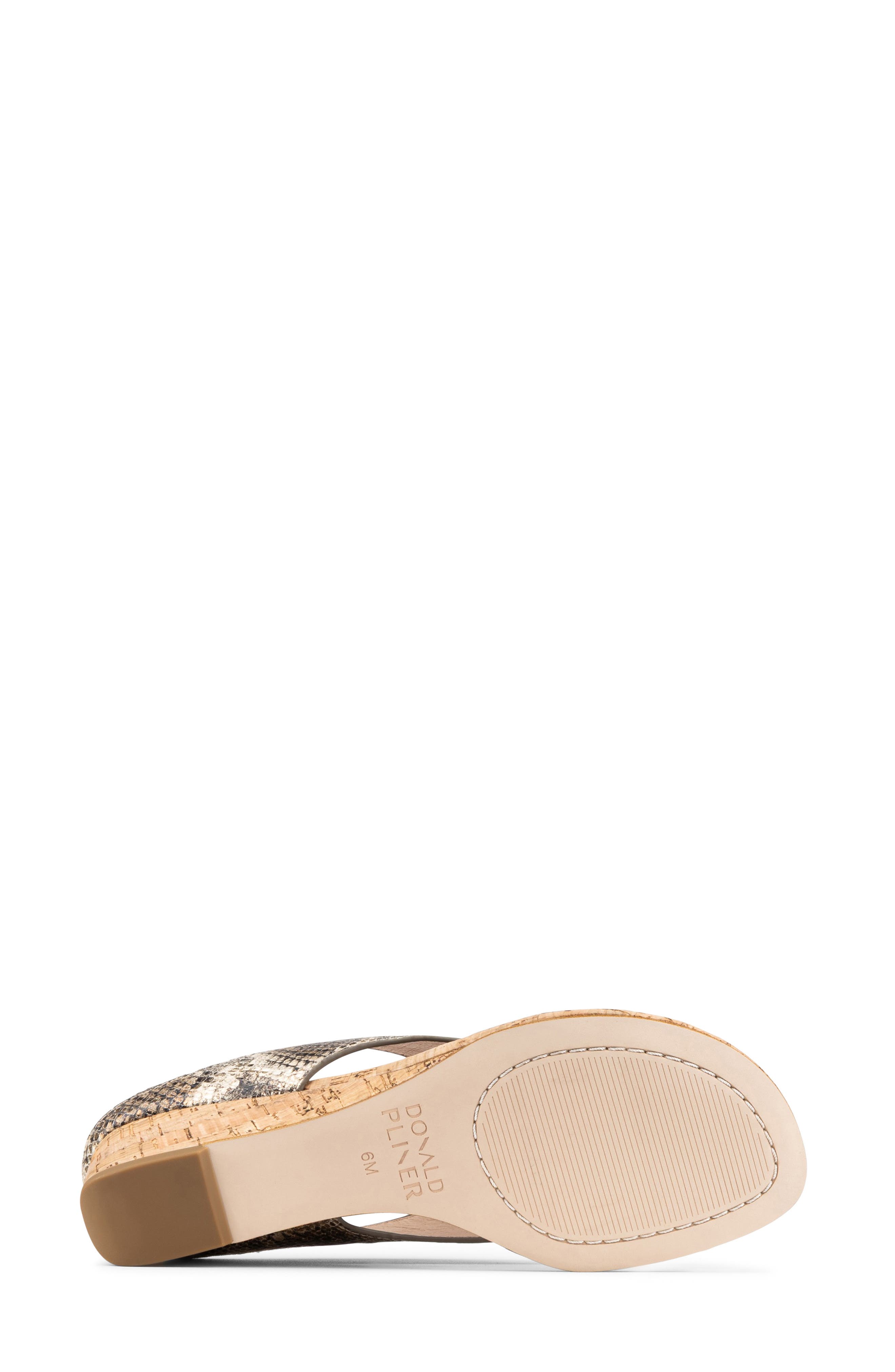 Donald Pliner Wedge Flip Flop, Alternate, color, Platino