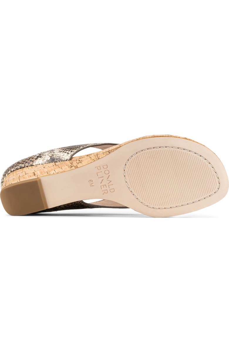 Donald Pliner Wedge Flip Flop, Alternate, color, Platino