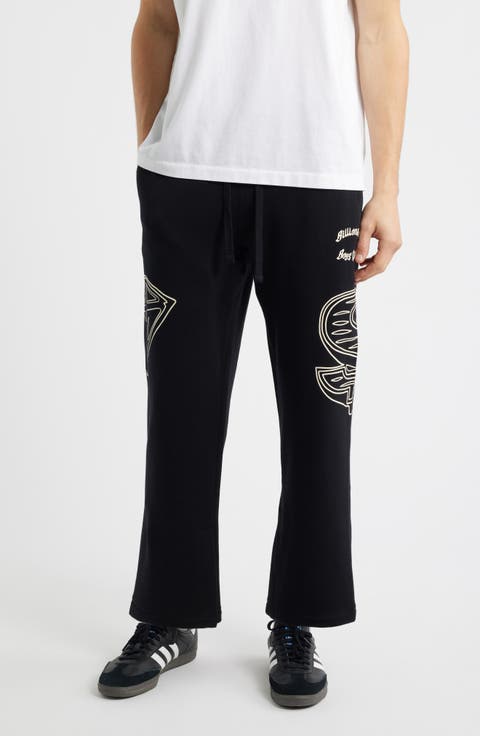 Dual Graphic Cotton Sweatpants