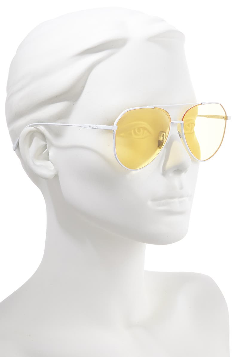 DIFF Dash 59mm Aviator Sunglasses, Alternate, color, 