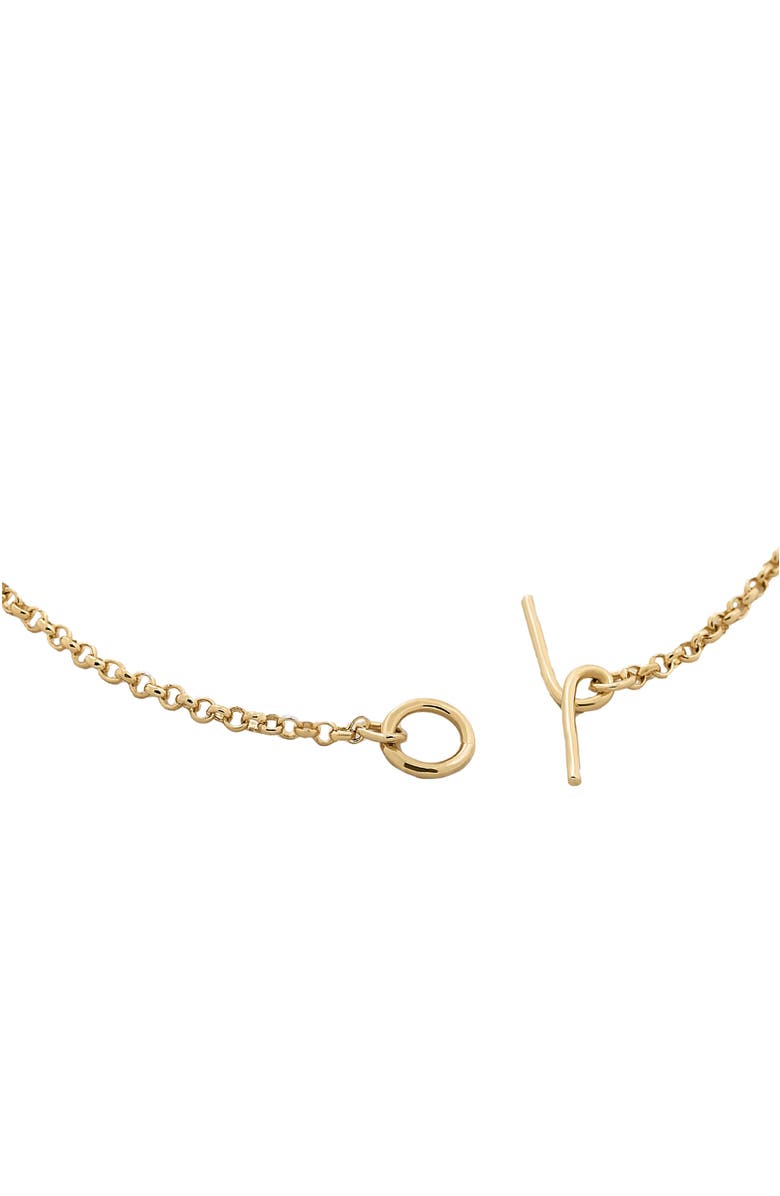 PIERETTI Celine pendant chain necklace, Alternate, color, Gold Plate