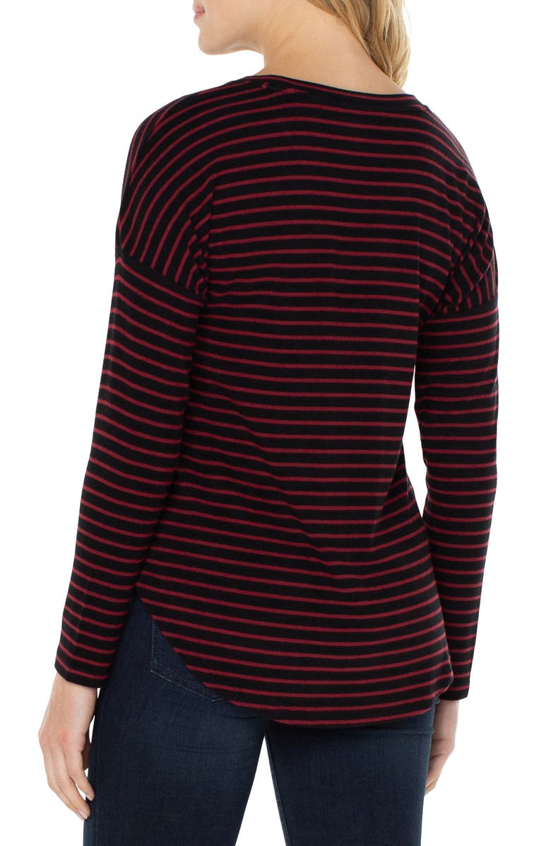 Liverpool Stripe Long Sleeve Knit Top, Alternate, color, 