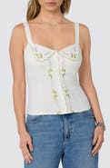ASTR the Label Shayna Floral Embroidered Button-Up Top