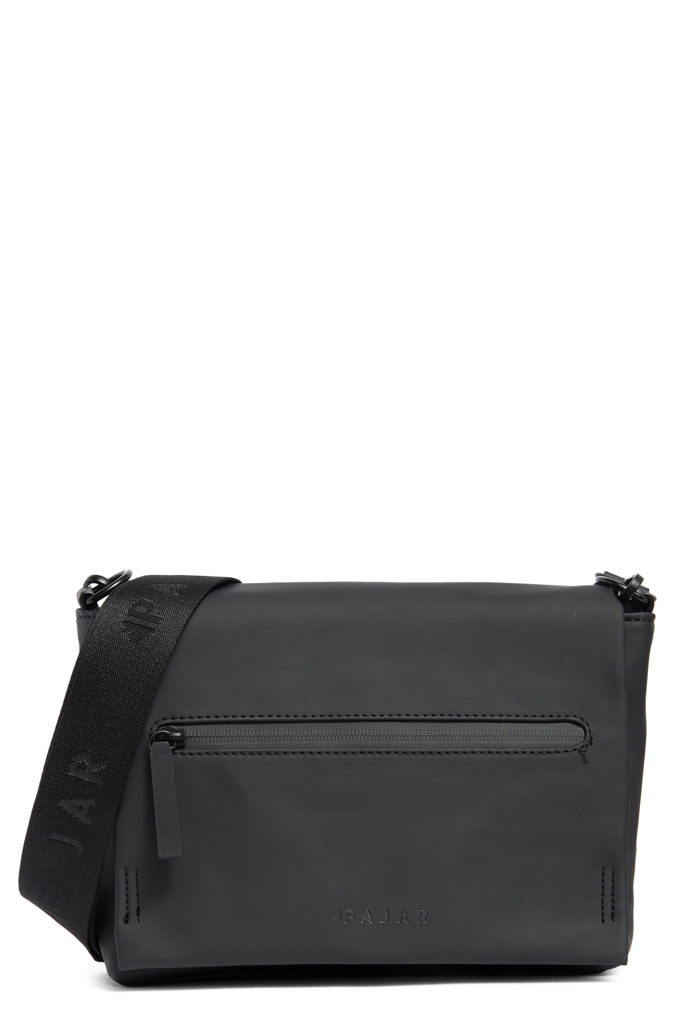 Pajar Jiro Waterproof Flap Crossbody Bag, Main, color, Black
