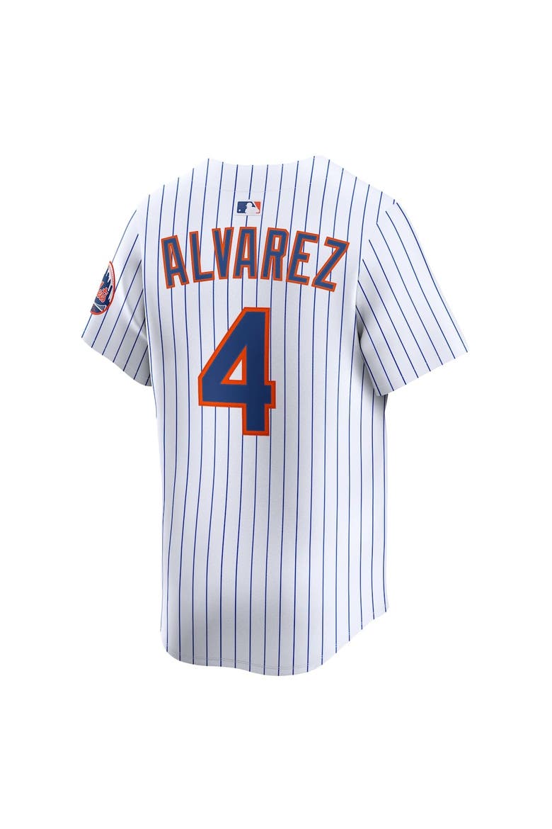 Men's Nike Francisco Alvarez White New York Mets Home Limited Player Jersey, Alternate, color, White