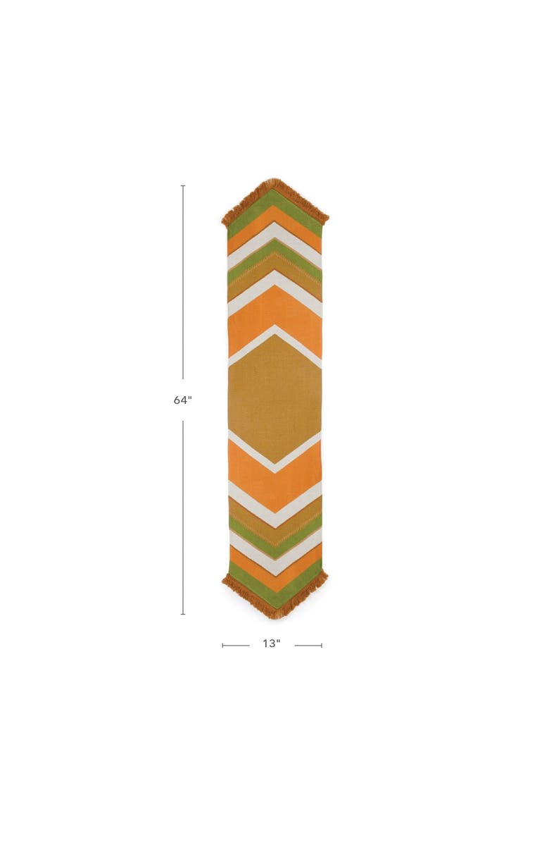 Kaplan Early Learning Company Earth-Toned Decorative Runner, Alternate, color, Orange