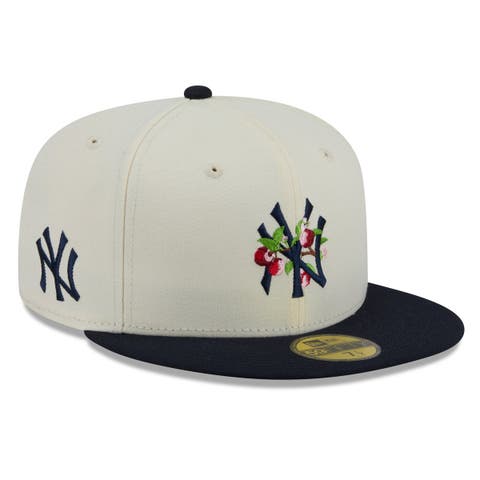 Men's New Era White/Navy New York Yankees Blossom 59FIFTY Fitted Hat