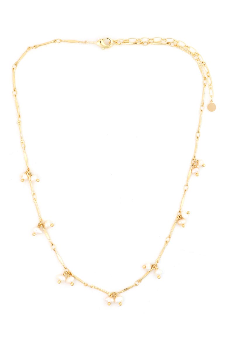 Freshwater Pearl Necklace, Main, color, WHITE