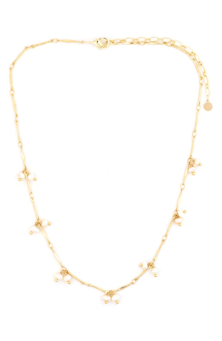 Panacea Freshwater Pearl Necklace, Main, color, White