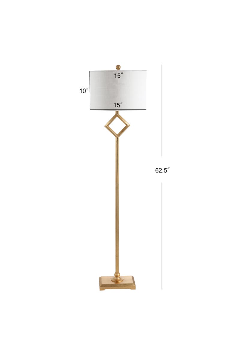 Juno Metal LED Floor Lamp, Alternate, color, Gold Leaf