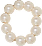 Jennifer Behr Henley Faux Pearl Ponytail Holder