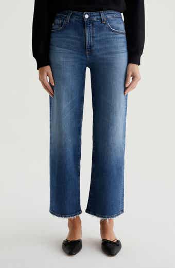 AG Saige Mid Rise Ankle Wide Leg Jeans