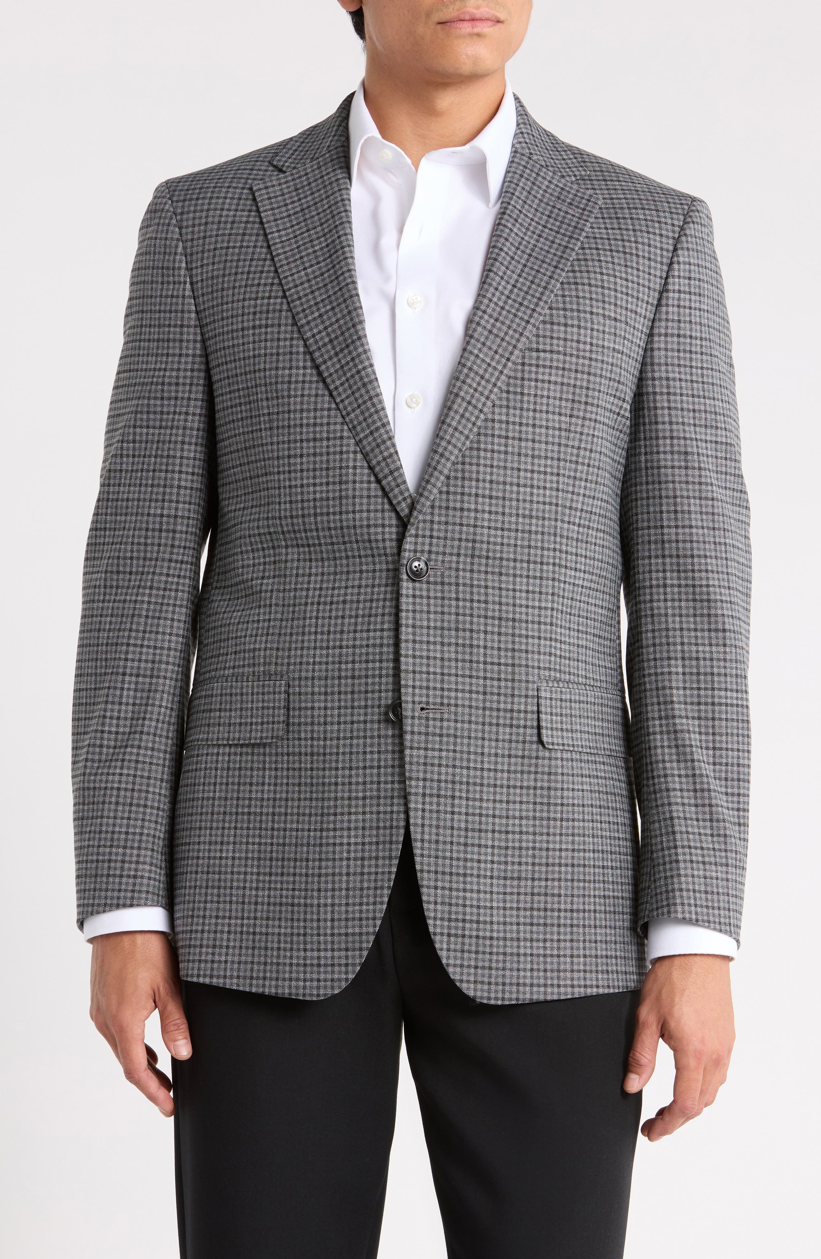 Two-Button Notch Lapel Sport Coat