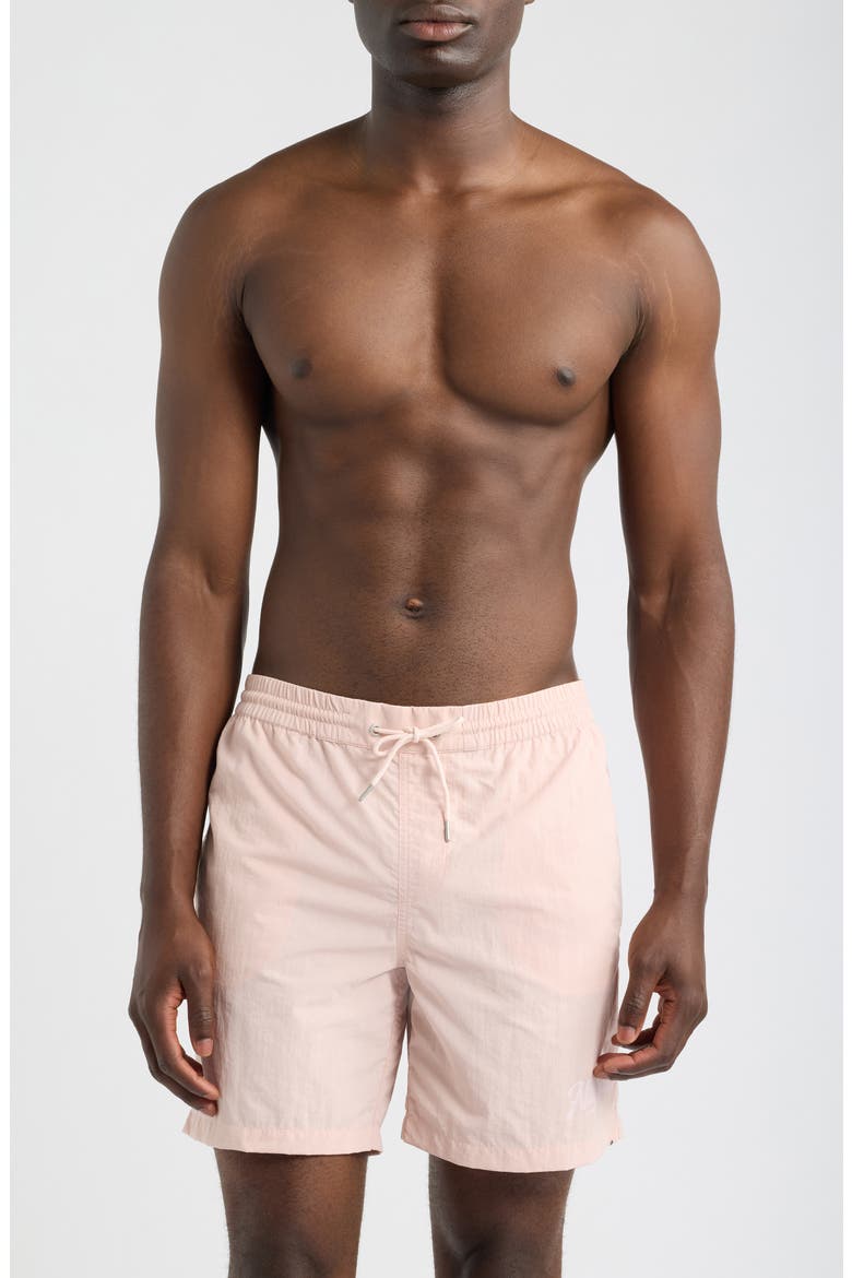 Odyssey Logo Swim Trunks, Main, color, BLUSHED PINK
