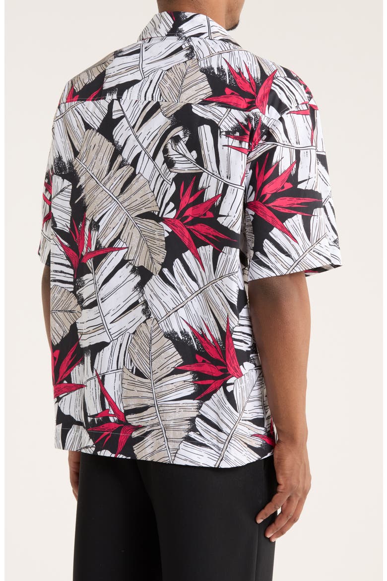 Egeeno Oversize Fit Cotton Button-Up Shirt, Alternate, color, LIGHT/ PASTEL GREY