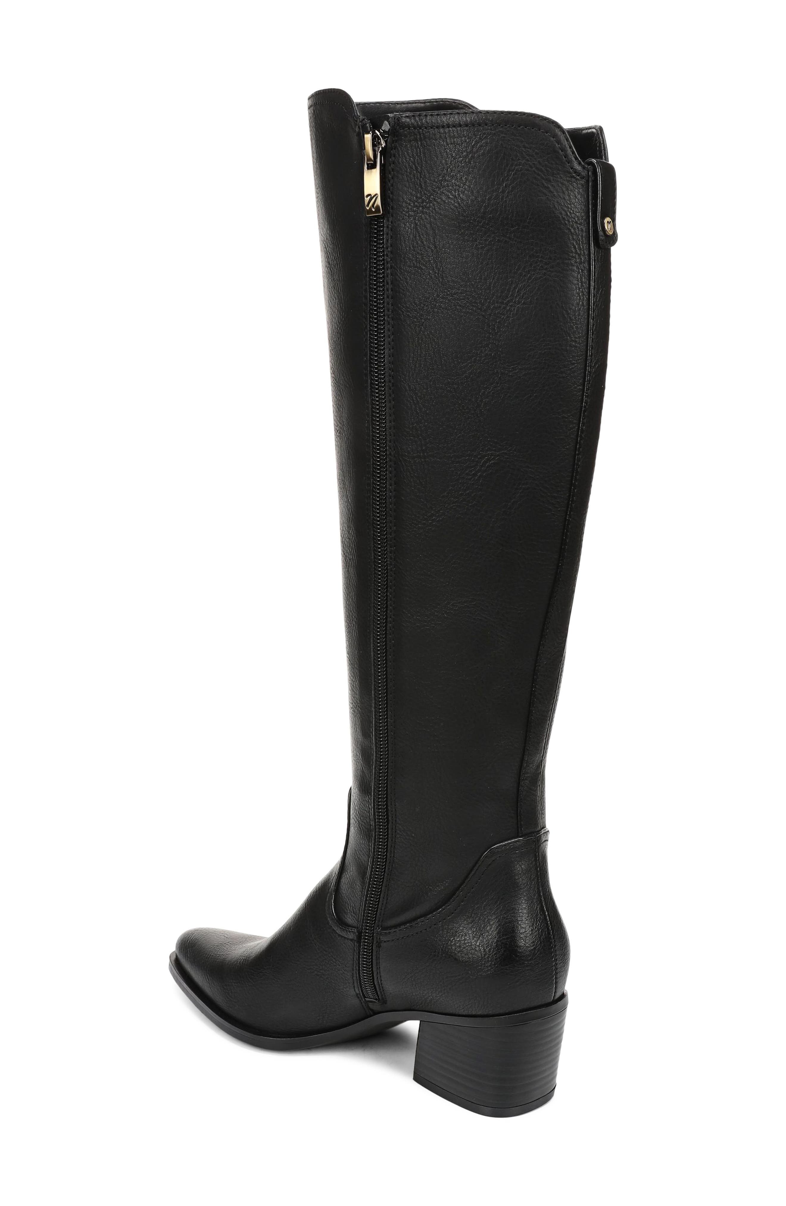 Golden Knee High Boot, Alternate, color, BLACK