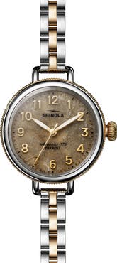 Shinola Birdy Petoskey Bracelet Watch, 34mm